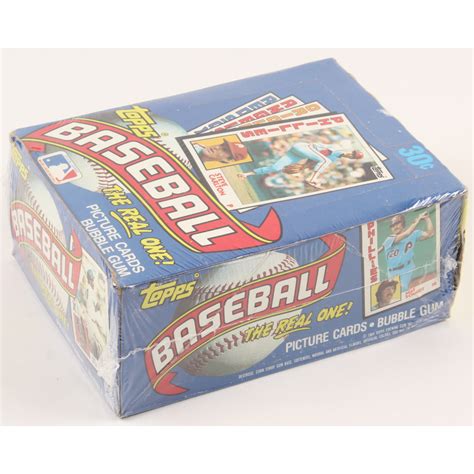 1984 Topps Baseball Wax Box Of 36 Packs Pristine Auction