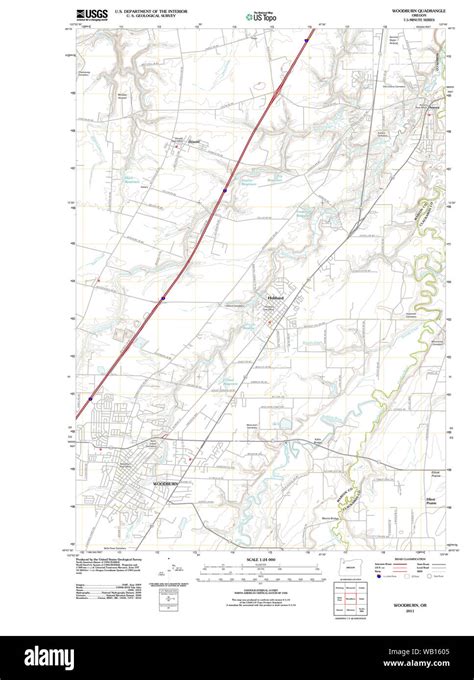 Woodburn oregon map Cut Out Stock Images & Pictures - Alamy