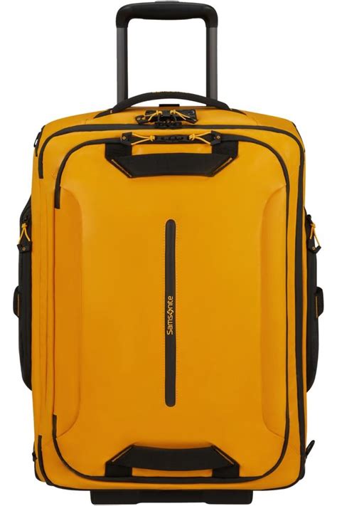 Samsonite ECODIVER Bolsa De Viaje Mochila Con Ruedas 55 Cm Amarilla