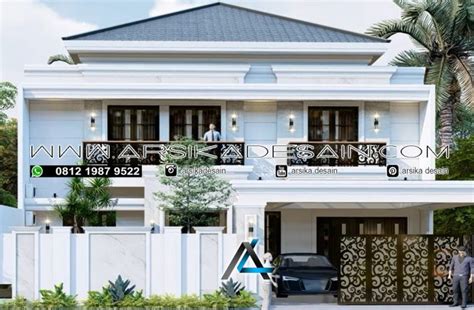 DESAIN RUMAH 13 X 25 METER PEMILIK IBU HERDIANA BEKASI ARSIKA