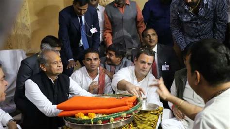 Rahul Gandhi Offers Prayers At Somnath Temple In Gujarat