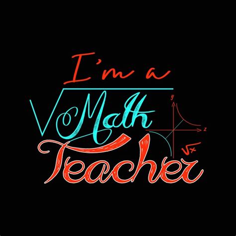 Mathe T Shirt Design Mathe Typografie Vektorillustration Premium Vektor