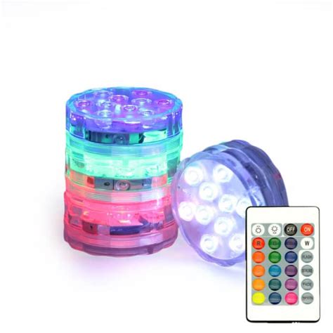 Remote Controlled LED Pool Light | Underwater Submersible Puck Light