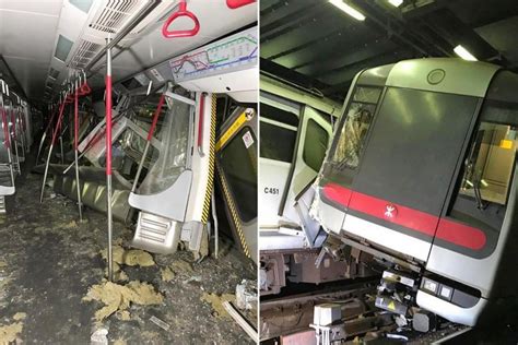 Hong Kong MTR trains collide during trial run; one driver injured ...