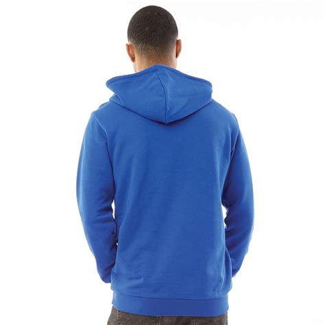 Adidas Originals Sweat à Capuche Outline Trefoil Logo Homme Bleu