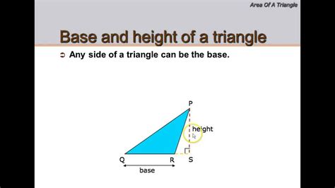 Finding Base And Height Of A Triangle