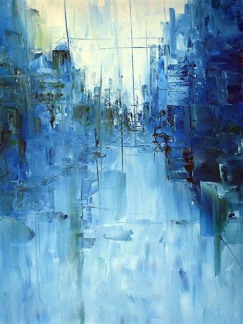 blue abstract painting ideas - Ninfa Fusco