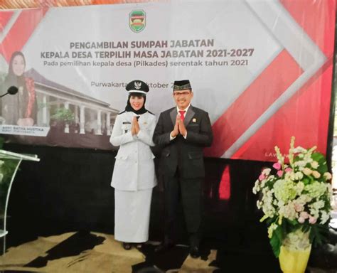 Ini Pesan Bupati Purwakarta Kepada Kades Terpilih Yang Baru Dilantik