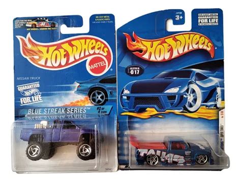 Hot Wheels Collector Nissan Truck Y Super Tooned Camionetas Azul Envío gratis