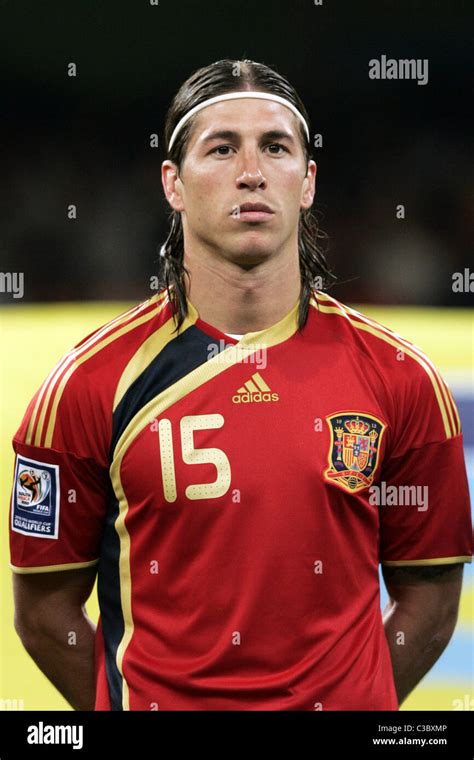 Sergio Ramos Spain Vs Turkey held at the Santiago Bernabeu Stadium. Madrid, Spain - 28.03.09 ...