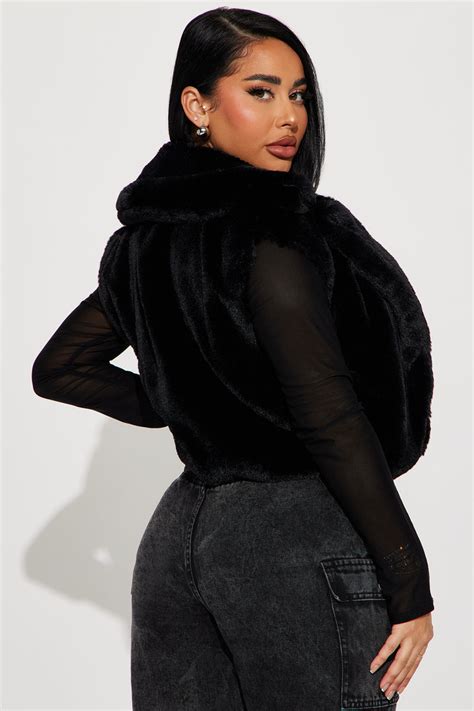 Boujee Babe Faux Fur Vest Black Fashion Nova Jackets And Coats Fashion Nova