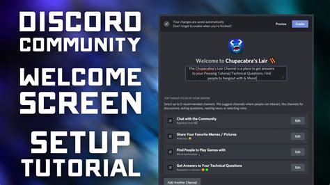 Discord Welcome Template