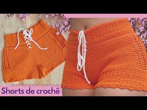 Short de croche passo a passo MOÇA PRENDADA YouTube