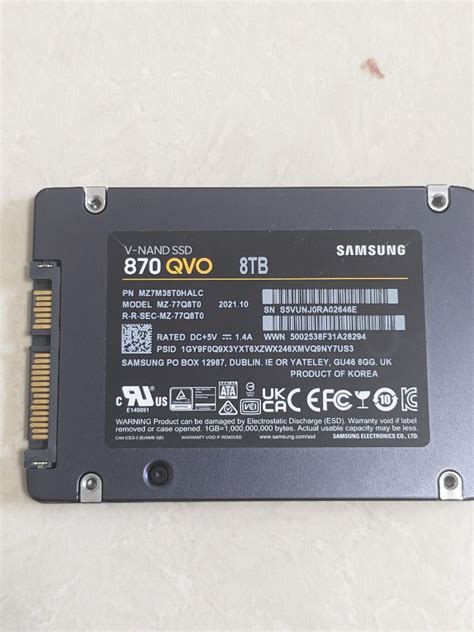 SAMSUNG 870 QVO SATA III SSD 8TB Computers Tech Parts Accessories