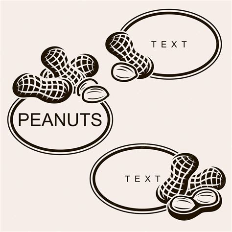 Premium Vector Peanuts Set Collection Icon Peanuts Vector