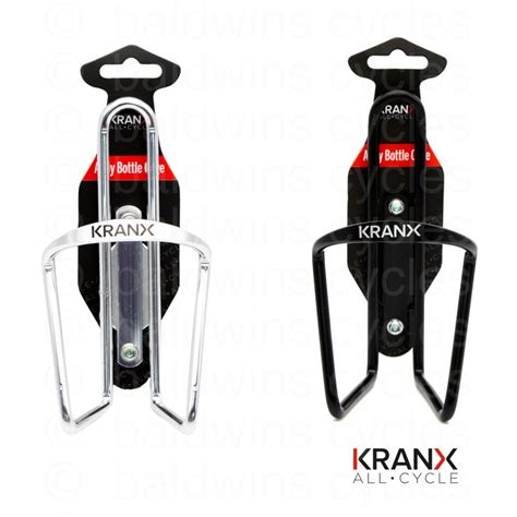 Kranx Alloy 6mm Bottle Cage Black Baldwins Cycles Ltd