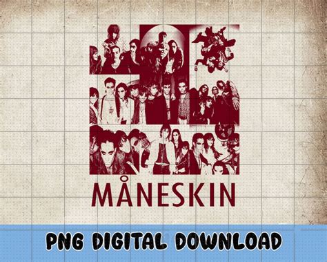 Maneskin Png Rock Band Png Vintage Maneskin Rush Etsy