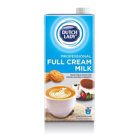 Dutch Lady Professional Full Cream Uht Milk Litre Susu Penuh Krim