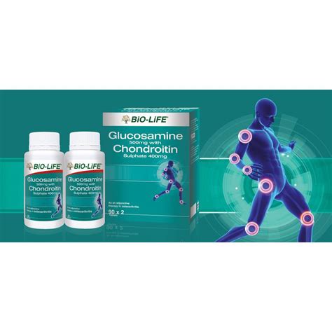 Bio Life Glucosamine 500mg With Chondroitin 400mg 2 X 90s Shopee