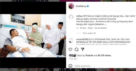 Mirip Miripkan Prabowo Gibran Dengan Sahabat Rasulullah Khofifah