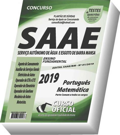 Apostila Saae Barra Mansa N Vel Fundamental Outros Livros