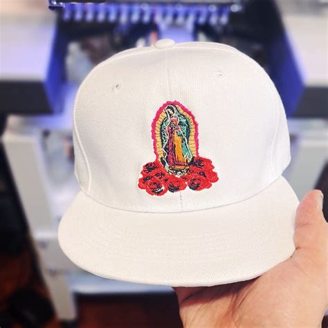 Virgen De Guadalupe Hat Gorra Bordada Con Virgen De Etsy