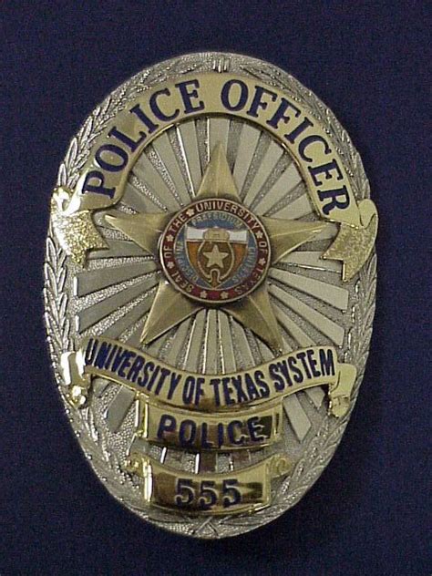 University Of Tx Police Texas Police Police Badge Police