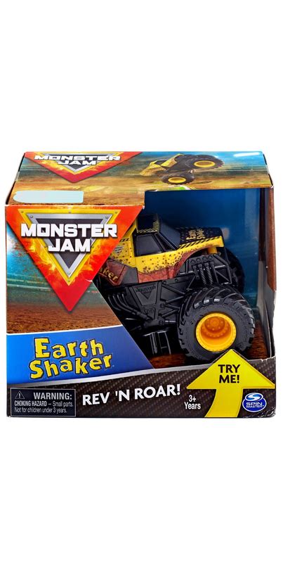 Buy Monster Jam Official Soldier Earth Shaker Rev N Roar Monster Truck