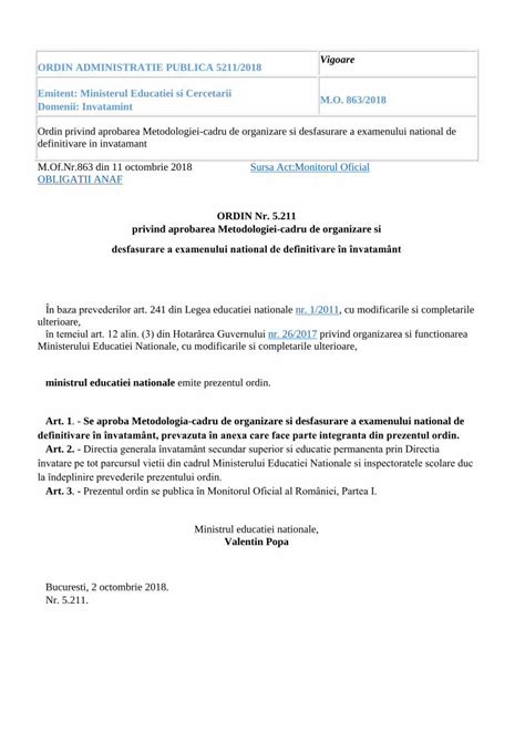 PDF Vigoare ORDIN ADMINISTRATIE PUBLICA Isjcs Ro Documente