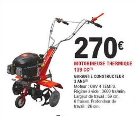 Promo Motobineuse Thermique Cc Chez E Leclerc Jardi Icatalogue Fr