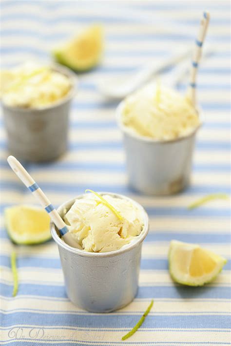 Glace Au Citron Et Au Lait Concentr Sans Sorbeti Re