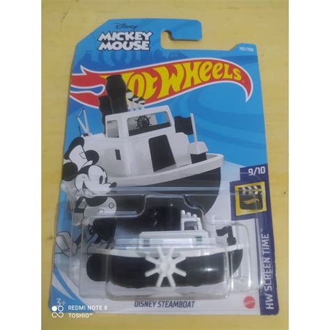 Miniatura Hot Wheels Disney Steamboat Mickey Mouse Shopee Brasil