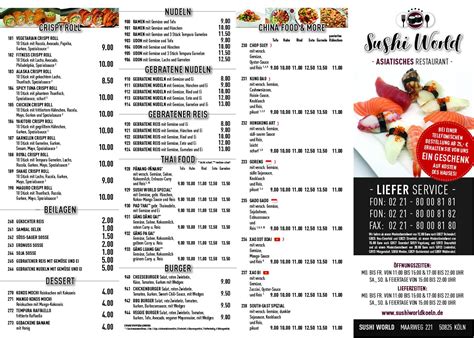 Menu — Sushi World