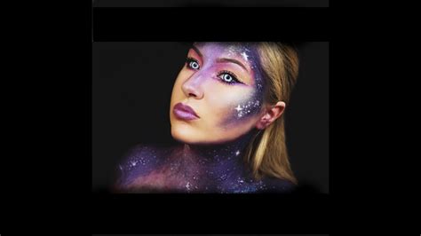 Galaxy Makeup Tutorial Halloween Youtube