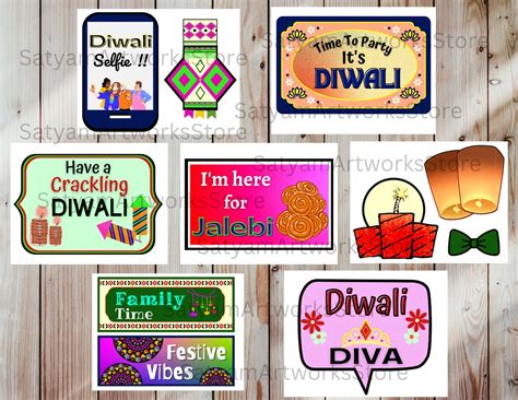 Diwali Themed Party Props Diwali Photo Booth Props Indian Festival