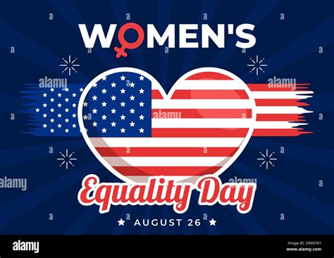 Womens Equality Day In United States Vector Illustration On August 26