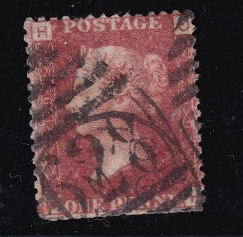 GB Victorian SG43 Sg44 1d Penny Red Line Engraved Plate 219 Qv Postage