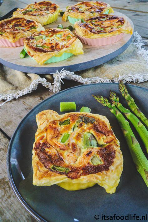 Mini Quiches Met Groene Asperges En Gerookte Zalm It S A Food Life