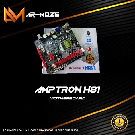 Jual Motherboard Amptron H Socket Intel Lga Ddr Mainboard