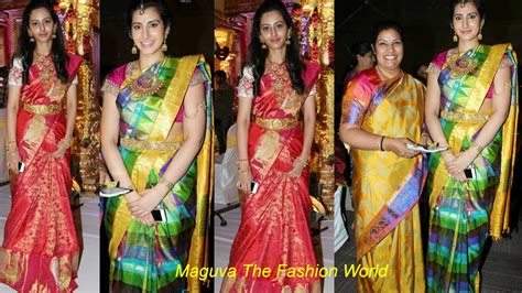 Nara Brahmani and Tejaswini in Nandamuri mohan Rupa marriage - Maguva The Fashion World