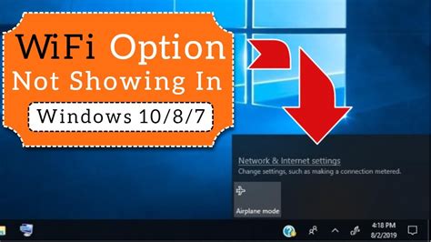 WiFi Option Not Showing On Windows 10 Easy Fix Fix WIFI Problem