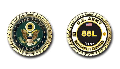 Us Army 88l Watercraft Engineer Mos Challenge Coin Us Army Logistics