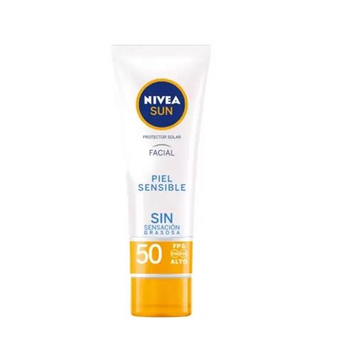 Protector Solar Piel Sensible Nivea Sun 50 Pfs 50 Ml