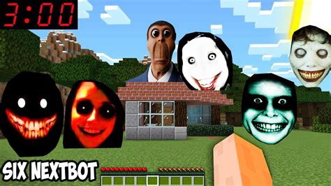 Six Nextbot And Obunga Friends Chased Me In Minecraft Nextbots Youtube