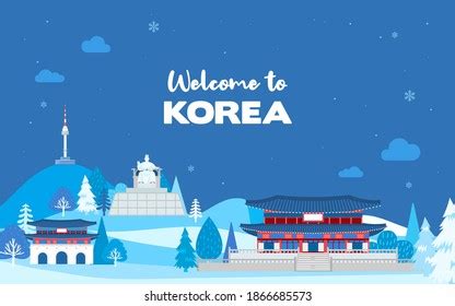 Seoul Written Korean Character Poster Vector Stock Vector Royalty Free