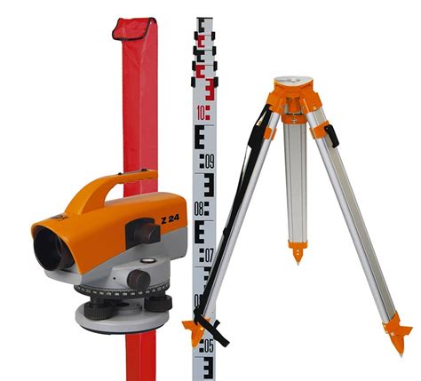 Levelling set Z24 with 5 m levelling staff + aluminium tripod | WAPS Shop