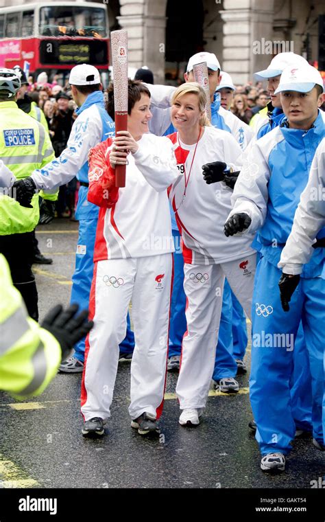 Beijing Olympics Torch Relay - London Stock Photo - Alamy