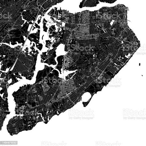 Staten Island New York Usa Vector Map Stock Illustration Download