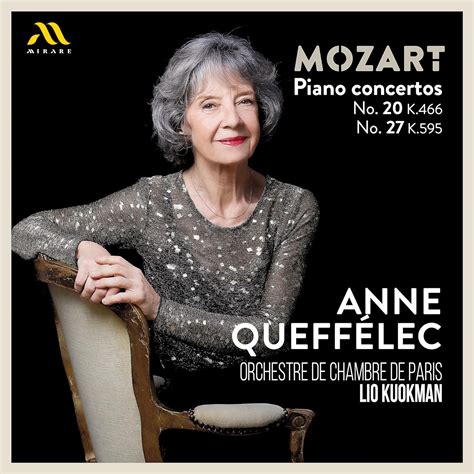 Mozart Piano Concertos Nos Anne Queff Lec La Bo Te Musique