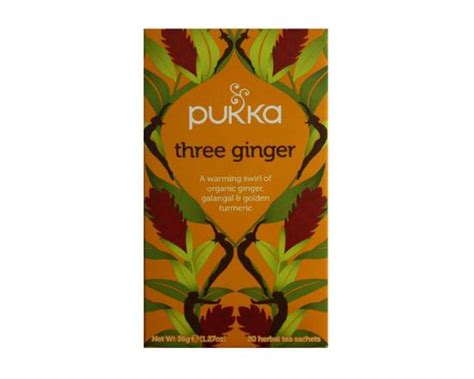 Pukka Tea Three Ginger 20 Pack Press And Grocers Co